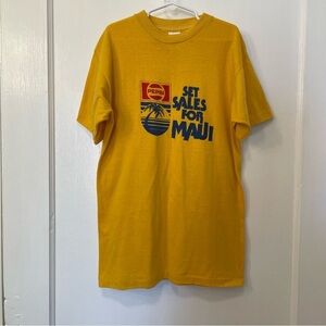 Vintage 80s Pepsi Set Sales To Maui Graphic Screeprint Tee Short Sleeve